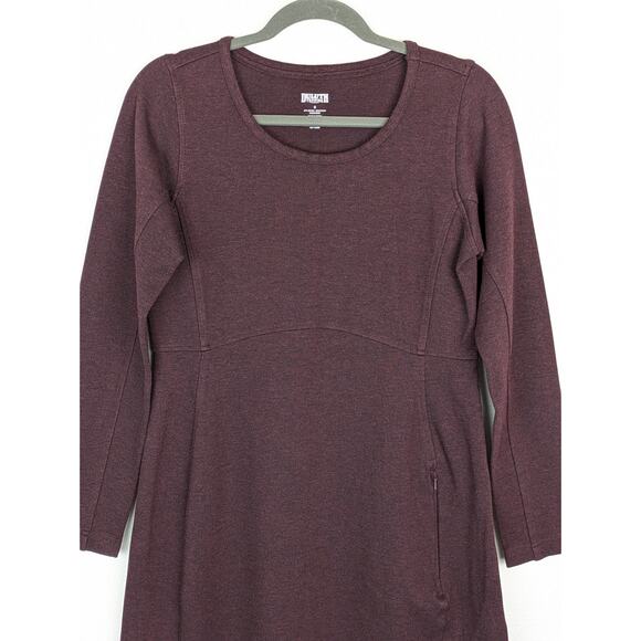 Duluth Trading Co Dress Wearwithall Ponte Knit Long Sleeve Outdoor Purple Size S - Picture 5 of 13